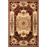 Covor Model Lotos 531-220, Marime 50 x 80 cm, Grena, Rosu, Inaltime Fir 8 mm, Antialergic, Polipropilena, Living, Dormitor, Sufragerie, Birou