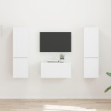 vidaXL 3 pcs Alb 3409096