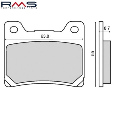 Set placute frana - Yamaha TZR 125 - FZ - FZR 400-750 - XJ - XJR 400-1300 - XV Virago 1100 - YZF 600-1000 Thunder (RMS) foto