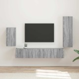 Cumpara ieftin Set comoda TV 4 buc. 31 x 30 x 100 cm Sonoma gri