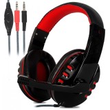 Casti Audio, Microfon, Gaming, Spuma, Noise Cancelling, Negru, 18 x 17