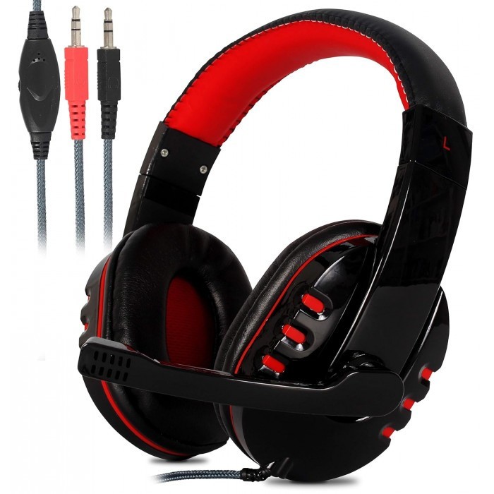 Casti Audio, Microfon, Gaming, Spuma, Noise Cancelling, Negru, 18 x 17