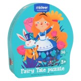 Puzzle poveste &acirc; Alice in tara minunilor, 36 piese Mideer MD3058