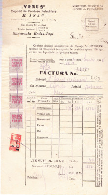 AMS - FACTURA PRODUSE PETROLIFERE VENUS 1948 foto