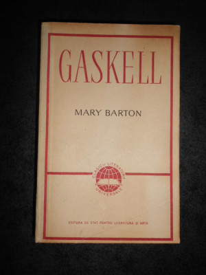 ELIZABETH GASKELL - MARY BARTON foto