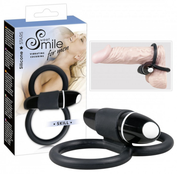 Inel Penis cu Vibrator Detasabil, 7 Vibratii