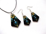 Set bijuterii lemn cu mandala 42615