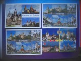 HOPCT LOT 4215 -4 CARTI POSTALE-CASTELE DIN ROMANIA -CIRCULATE