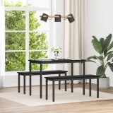 vidaXL bancă Stejar Negru 110 x 35 x 45 cm Lemn compozit 892596