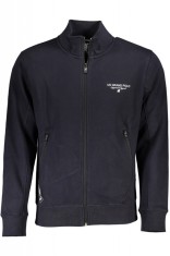 Bluza barbati cu fermoar si imprimeu cu logo bleumarin (Marime: L) foto