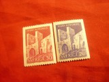 Serie mica Suedia 1965 - Cladiri Istorice , 2 valori