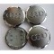 Set 4 capacele roti 69mm gri/argintii, Audi A3, A4, A5, A6, A7, A8, Q3, Q5, Q7 pentru jante aliaj