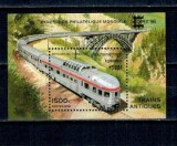 Cambodge 1996 - Locomotiva, tren, colita neuzata
