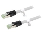 Cablul Patch Cord S/FTP Cat 8 Goobay 3m 24AWG LSZH Gri
