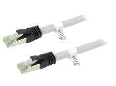 Cablul Patch Cord S/FTP Cat 8 Goobay 3m 24AWG LSZH Gri