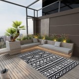 VidaXL Covor de exterior, ARAKIL negru, 120x180 cm, PP