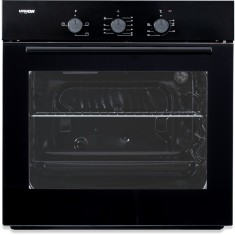 Cuptor incorporabil Vision Chef V-BI-CI624SN, Static, 62 l, Timer mecanic, Geam dublu detasabil, 4 functii, Clasa A, Negru