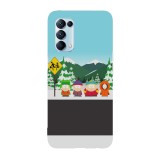 Husa compatibila cu Oppo Find X5 Pro, Viceversa, model South Park street, Silicon, TPU, Transparent, Carcasa