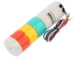 Coloană de Semnalizare LED Roșu/Ambră/Verde 24V