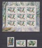 RUSIA FAUNA (PASARI) 1990 MI: 6063-6065 + KB. 6063 MNH, Nestampilat