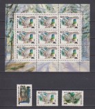 RUSIA FAUNA (PASARI) 1990 MI: 6063-6065 + KB. 6063 MNH