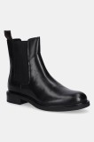 Vagabond Shoemakers ghete chelsea de piele FREYA culoarea negru, cu toc plat, 6006-101-20