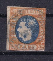 1869 L.P. 28 stampilat 21 lei foto