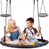 Leagan tip cuib pentru copii si gradina, 100 cm, negru, 150 kg