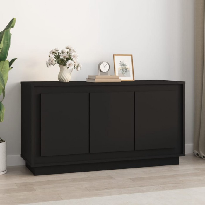 Gossi dulap, negru, 102x35x55 cm, lemn prelucrat