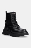 Pepe Jeans bocanci PLS50530 femei, culoarea negru, cu platforma, izolare usoara, QUEEN HANDLER