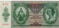 Bancnote Ungaria - 10 Pengo 1936 foto