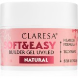 Claresa Soft&amp;Easy Builder Gel gel de bază pentru unghii culoare Natural 45 g