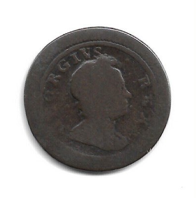 Marea Britanie GEORGE I FARTHING, Copper 1719 - F foto