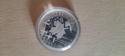CANADA 1 DOLLAR 2024 argint ROYAL AIR FORCE 100 ani JUBILEU foto