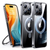 Husa iPhone 15 Pro Max Torras Ostand MagSafe Series, transparenta