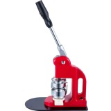 Presa profesionala pentru confectionat insigne 32 mm, masina manuala cu matrita inclusa, kit complet 200 componente, pentru ecusoane personalizate si
