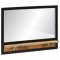 vidaXL oglindă cu raft 80x8x55 cm sticlă și lemn masiv de mango 358579