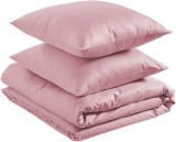 Set lenjerie de pat 100% bumbac super moale,260 x 240 cm, 2x65x65 cm, roz AMAZON