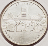 148 Germania 10 Euro 2007 50 Years of Saarland km 263 argint, Europa