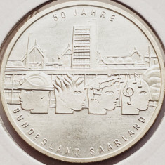 148 Germania 10 Euro 2007 50 Years of Saarland km 263 argint