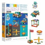 Kit Educativ STEM 6 in 1, Experimente Mecanica Elementara si Fizica, DIY, Masina, Balanta si Mecanisme Mobile, 8y+