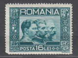 ROMANIA 1932 LP 92 EFIGIA CELOR TREI REGI SARNIERA, Nestampilat