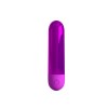 Vibratoare glont - Kiwi Mini Glont Vibrator Masator Violet Super Puternic 10 Moduri de Vibratie Reincarcabil Rezistent la Apa