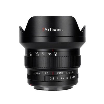 Obiectiv Manual 7Artisans 7.5mm F3.5 APS-C Fisheye foto