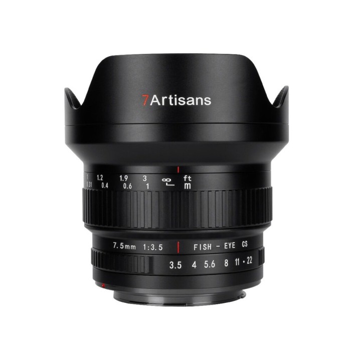 Obiectiv Manual 7Artisans 7.5mm F3.5 APS-C Fisheye