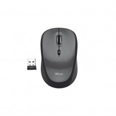 Mouse Trust Yvi, Wireless 2.4 Ghz, Receiver USB, Senzor Optic, 1600 DPi Ajustabil, 3 Butoane, Scroll, Negru foto