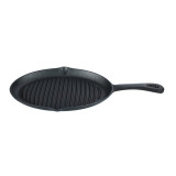 Cumpara ieftin Tigaie grill de fonta, Perfect Home, mini, rotunda, 17x2.5 cm