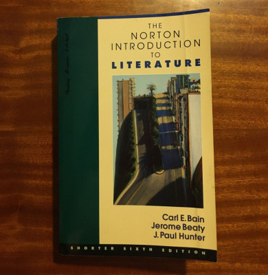 The Norton Introduction to Literature - Bain, Beaty, Hunter (New York - 1995) foto