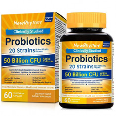 Probiotice, NewRhythm, 50 Miliarde, 20 de tulpini, 60cps foto
