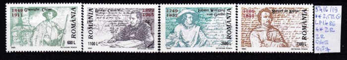 1999 Aniversari personalitati LP1486 MNH Pret 1,6+1 Lei